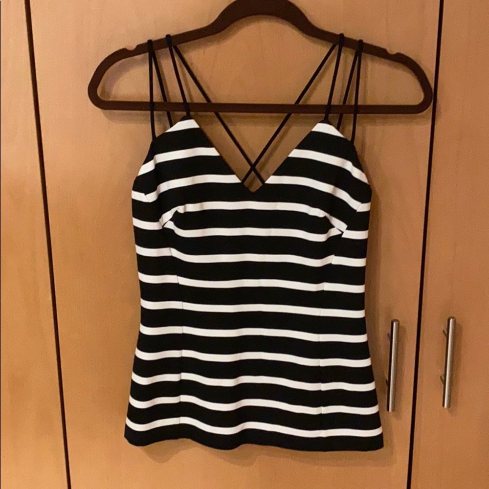 Fitted slight peplum top